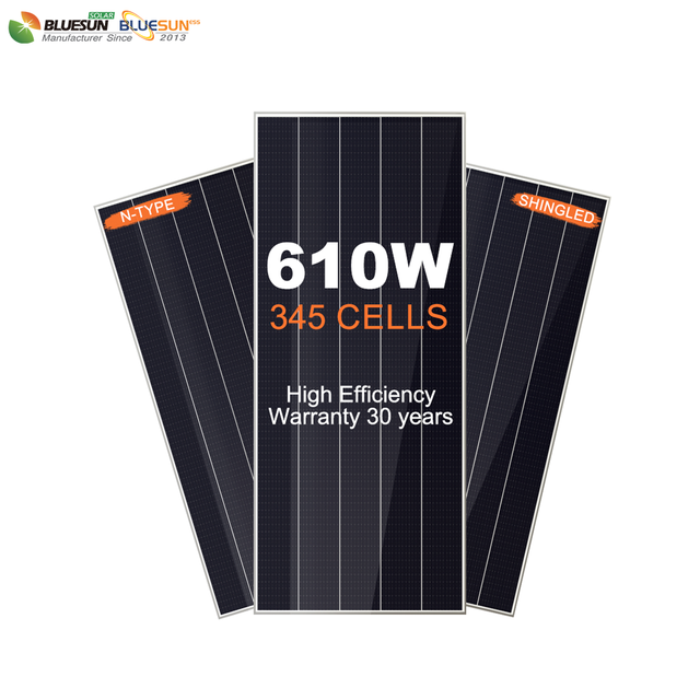 TUV Certified Solar Panel High-Efficiency Shingled Panels 610W N-type Bifacial Module