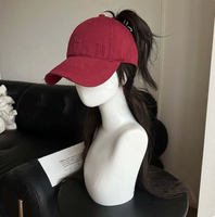 Casquette de baseball d'été polyvalente à visière ouverte, effet amincissant pour le visage, idéale pour queues de cheval hautes, protection solaire