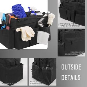 Bolsa de Artículos de Limpieza con Asas, Organizador Enrollable para Productos de Limpieza, para Lavado de Autos y Limpieza del Hogar, Muestra Gratis - Product Image 5