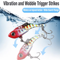 Aotuo Leurre Artificiel Rigide VIB Crankbait Durable en Alliage de Zinc 3.5g/5g/7g avec Hameçon pour Brochet - Direct Usine