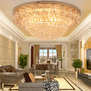 Đèn chùm pha lê hiện đại tròn sang trọng, sáng tạo, chất liệu pha lê K9 trong suốt, khung kim loại mạ vàng. - Product Image 5