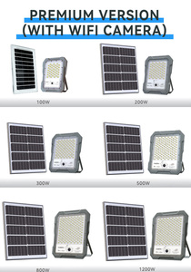 500W luce di inondazione esterna con la macchina fotografica per il cortile del magazzino | Movimento attivato con Slot per schede SD - Product Image 5