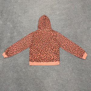 Felpa con Cappuccio e Zip 100% Cotone per Uomo, Logo Ricamato Personalizzato, Streetwear Primaverile Hip Hop, Oversize con Stampa Serigrafica - Product Image 4