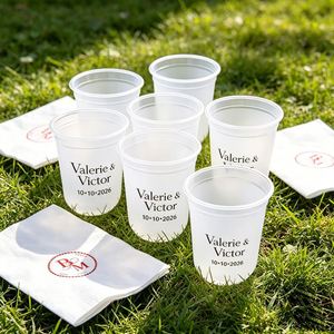 Vasos de Plástico Desechables Personalizados con Logotipo para Bodas, de 12oz, 16oz, 24oz, 380ml, 500ml, 650ml, Transparentes o Esmerilados, de PP, para Té de Burbujas, Té con Leche, Boba, con Tapa - Product Image 1