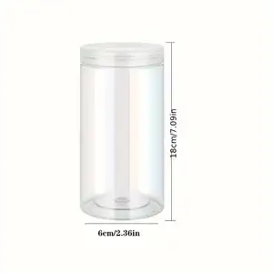 food grade plastic jar candy aesthetic jars ali baba$ 32 oz 6 wide mouth with lid 16 lids 8oz