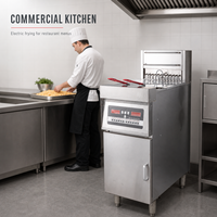 Friteuse électrique Baiwin, équipement de friture commercial, machine à frire pour snack-bar, café, restaurant et cuisine d'hôtel