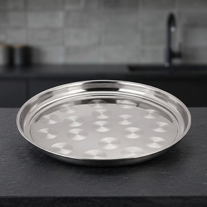 เครื่องใช้ในครัวถาดดอลลาร์สแตนเลสใช้ด้วยมือ - Product Image 1