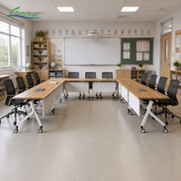 Table d'étude pliable pour salle de classe, mobilier scolaire éducatif, table d'apprentissage empilable pour étudiants - Offre Spéciale