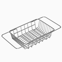 Égouttoir de lavabo multifonctionnel en acier inoxydable pour bols et assiettes, avec fonction de filtration d'eau et rangement pour vaisselle
