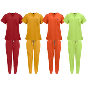 Combinaison chirurgicale de protection médicale de haute qualité pantalon extensible uniforme d'infirmière ensemble de gommage anti-rides - Product Image 2