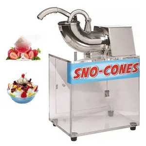 110V/220V New Electric Ice Shaver Crusher Snow Cone Maker Stainless Steel Shaved Ice Machine for Sale with Direct Factory Price