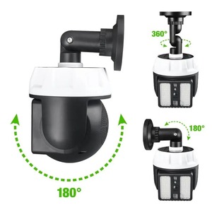 ไร้สาย P65 โคมไฟพลังงานแสงอาทิตย์กันน้ำ 3 โหมด LED โคมไฟติดผนัง โคมไฟตรวจสอบแบบอะนาล็อก เซ็นเซอร์ตรวจจับความเคลื่อนไหวพีร์เซ็นเซอร์ตรวจจับร่างกายกันน้ำ - Product Image 4