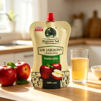 Op maat bedrukte matte staande pouches met tuit, herbruikbaar voor dranken, koffie, melk en sap.