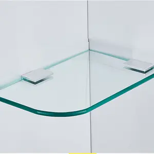 4mm 6mm 8mm 10mm 12mm tempered safety shelf glass price bathroom corner shelves glass factory