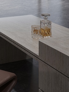 Encimera Modular de Mármol Artificial con Patrón de Travertino Blanco, Acabado Mate, 1600x3200mm, para Centros Comerciales y Villas - Product Image 6