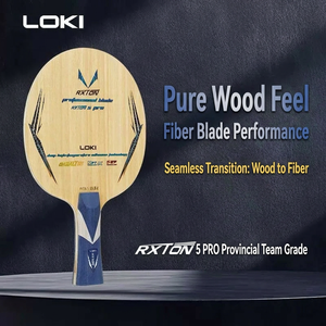 LOKI Rxton 5 PRO Provincial Team Tischtennisschläger 5-Schicht Holz + 2 Kohlefaser Offensiver Ping-Pong-Schläger für Schnellangriff und Loop - Product Image 2