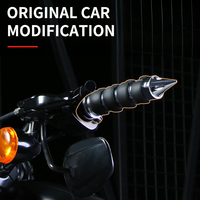 Pegangan Setang Motor Modifikasi Universal dari Aluminium Alloy untuk Setang 25mm, Anti Selip, Pegangan Gas