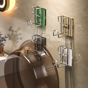 Estante de Baño de Pared MPGG, Acrílico y Acero Inoxidable, Rectangular, Contemporáneo, Duradero, Color Gris Espacial Transparente - Product Image 1