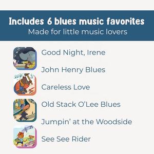 Discover Blues Music Sound Book para bebés con 6 canciones de blues reales Libro de tablero interactivo para niños con música - Product Image 4