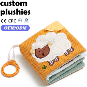 Libro <span class=keywords><strong>de</strong></span> Tela <span class=keywords><strong>de</strong></span> Peluche con Diseño <span class=keywords><strong>de</strong></span> Oveja <span class=keywords><strong>de</strong></span> Dibujos Animados Personalizado OEM, Hecho <span class=keywords><strong>de</strong></span> Tela <span class=keywords><strong>de</strong></span> Alta Calidad con Anillo <span class=keywords><strong>de</strong></span> Dentición para Bebés - Product Image 1