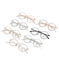 Nouvelles lunettes photochromiques anti-lumière bleue à monture ronde tendance pour visage en forme de losange, verres PC, métal, unisexe