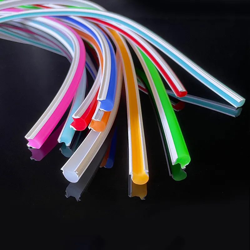 Yeni ayrı böler neon tüpler 12V esnek şerit ışıkları silikon flex led neon