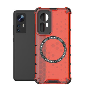 เคสโทรศัพท์กันกระแทกแบบแม่เหล็กกันกระแทกสี่มุมรังผึ้งสำหรับ Xiaomi 12 - Product Image 1