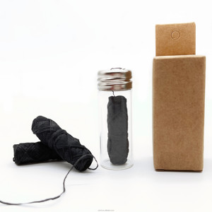 Fil dentaire biodégradable de haute qualité en gros avec logo personnalisé, saveur menthe, 50 m, charbon de bois, zéro déchet, écologique - Product Image 3