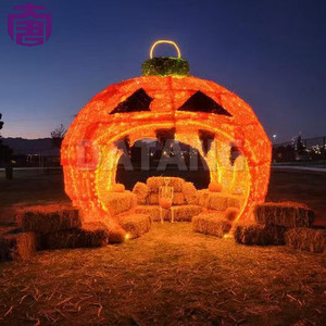 Halloween Lighted Archway with 3D <b>Ball</b> Motif for Commercial Decoration - Product Image 3