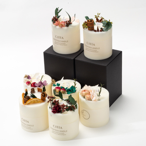 AIKUN Luxury Preserved Flower Decoration Flower Scented Bougie Soy Wax Candles Smoke Free With Base and <b>Gift</b> <b>Box</b> Exquisite <b>Gifts</b> - Product Image 1