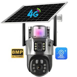 Caméra de sécurité sans fil Eseecloud 8MP 4G IP PTZ Wifi extérieure 360 avec panneau solaire et application Eseecloud - Product Image 1