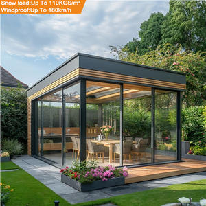 Pergola à toit en persienne étanche et personnalisée Porte coulissante en verre et aluminium Bioclimatique motorisée pour l'extérieur <span class=keywords><strong>MULAN</strong></span> PG006 Garantie <span class=keywords><strong>de</strong></span> 3 ans - Product Image 1