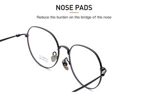 نظارات بنصف تيتانيوم بإطار بصري حرفي عالي الجودة بتصميم قابل للتعديل ولتناسب حسب الطلب - Product Image 6