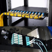 Boîtier terminal métallique pour fibre optique FTTH, panneau de brassage à fibre optique 24 ports, type tiroir coulissant, duplex ST SC LC FC, 24 fibres