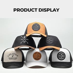 Casquette personnalisée avec logo, broderie 3D, patch en cuir, logo, casquette à 5 panneaux, casquette de baseball, casquette de camionneur pour homme, casquette de sport, gorras, vente en gros - Product Image 2