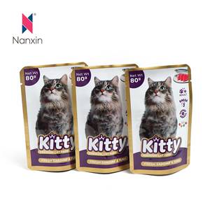 Yüksek kalite kedi maması tedavi plastik ayakta duran torba torba kedi maması ambalaj çanta yavru hayvan maması çantası - Product Image 4
