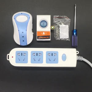 Mini timbre inalámbrico a prueba de agua que opera botones remotos diferentes tonos 38 melodías sonido LED Flash timbre de puerta inalámbrico - Product Image 5