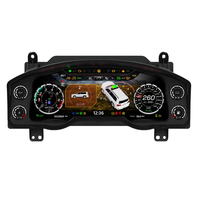 12,3 экран для приборной панели автомобиля, ЖК-экран для Toyota Land Cruiser 200 LC200 2008-2022