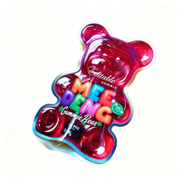 Bolsa Reutilizable con Forma de Oso de Goma, Resistente a Impactos, a Prueba de Humedad, Personalizable, con Certificación ISO9001, 500 Unidades