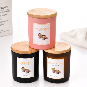 Bocaux à bougies <span class=keywords><strong>en</strong></span> <span class=keywords><strong>verre</strong></span> de luxe de haute qualité personnalisables exclusifs de 4 oz, 6 oz, 8 oz, 12 oz <span class=keywords><strong>pour</strong></span> la fabrication de bougies, récipient à bougies avec couvercles - Product Image 4