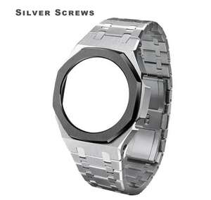 Bracelet de montre de luxe en acier inoxydable pour kit <span class=keywords><strong>Casioak</strong></span> Mod GA2100 boîtier de lunette à bracelet en métal pour kit Gshock Mod - Product Image 5