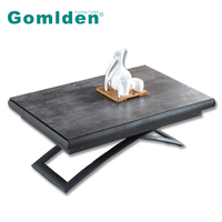 Table à manger réglable et extensible, meuble de rangement permettant de gagner de l'espace, Table de levage pour la maison