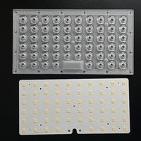 Carte PCB SMD 3030 58x4 232 pièces avec lentille LED PC TYPEV 150 degrés 150W 200W