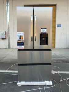 Kulkas pinggiran pintar pintu Prancis 628L, kulkas <span class=keywords><strong>4</strong></span> pintu, kulkas dan freezer, komersial rumah dengan pembuat es - Product Image 2