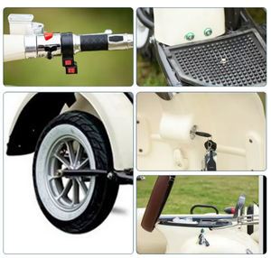 Scooter électrique latéral 60V Désactiver Adulte 45 km/h (24.9mph) Frein à disque <span class=keywords><strong>Tricycle</strong></span> Mobilité Sidecar - Product Image 3