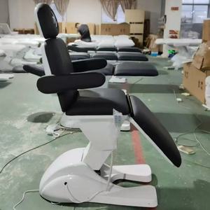 Table de massage, lit de spa, lit de traitement électrique rotatif en cuir synthétique, 3/4 moteurs, chaise de beauté, lit médical - Product Image 3