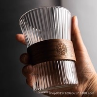 Gobelet à café réutilisable de style japonais à accrocher à l'oreille, Americano glacé, Latte, haute valeur, sensation haut de gamme, verre exquis pour femme