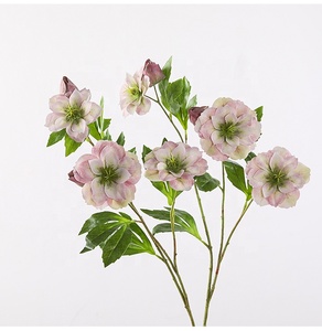 Spray de roses artificielles en soie de haute qualité, triple, pour la décoration d'événements - Product Image 6