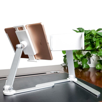 Support universel réglable pour tablette de bureau en métal paresseux Support pour tablette et PC pour téléphone portable personnalisable en plastique portable rotatif