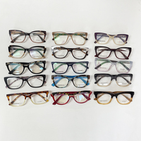 Nouvelles montures de lunettes optiques en acétate de haute qualité en gros, stock de liquidation, prix bas, lot mixte aléatoire de montures de lunettes